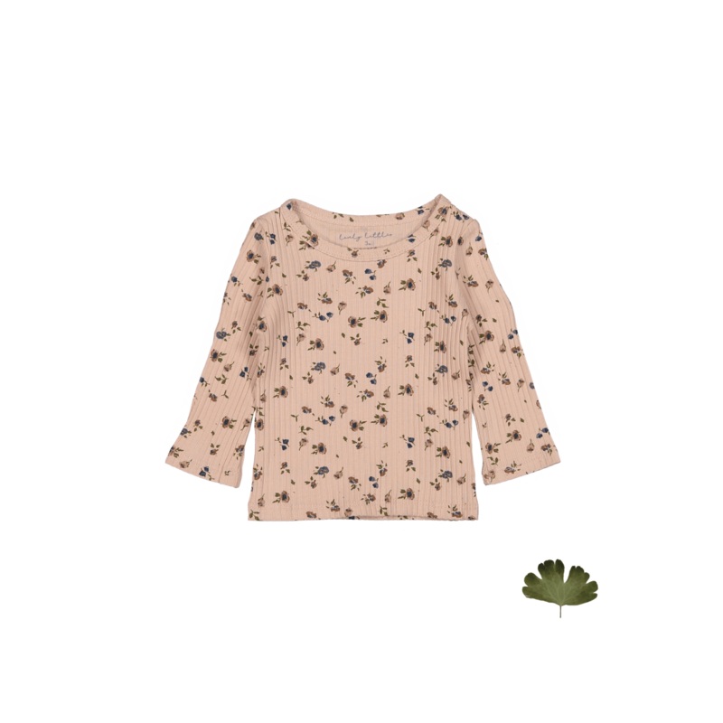 The Printed Long Sleeve Tee – Floral Blush