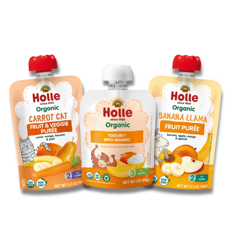 Tropical Bundle: Yogurt with Mango, Carrot Cat, Banana Llama