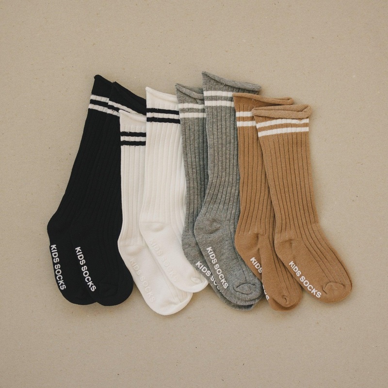 Baby & Toddler Athletic Socks|White|Gray|Teal|Yellow|Beige|Rust|Black|6M-2T|2T-4T