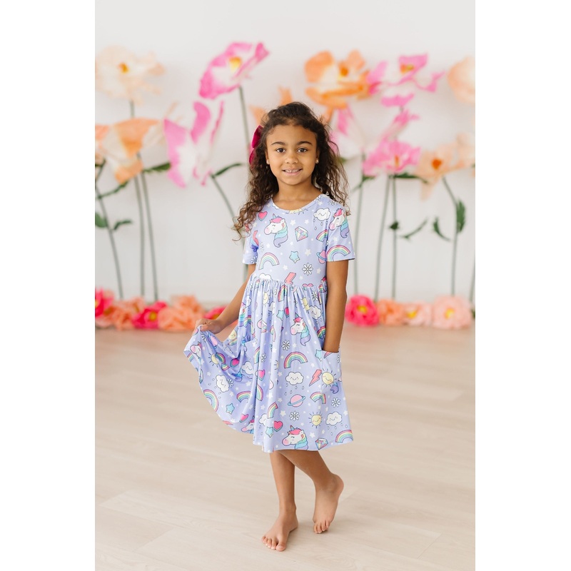 Galactic Unicorns S/S Pocket Twirl Dress