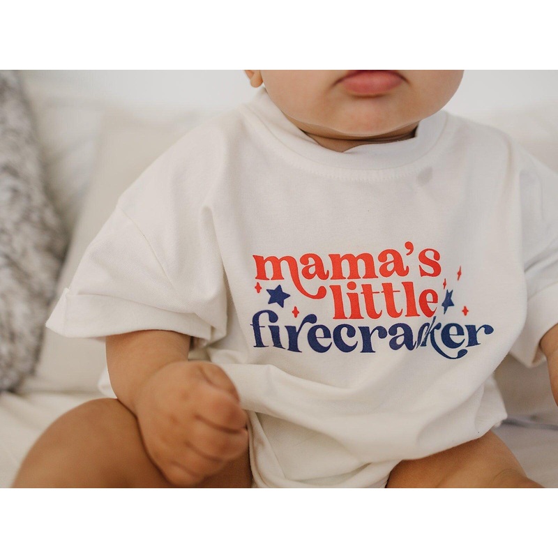Mama’s Little Firecracker T-Shirt Romper
