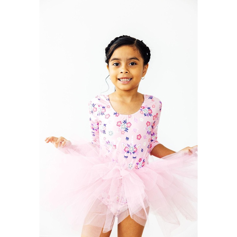 Retro Daydream 3/4 Sleeve Tutu Leotard