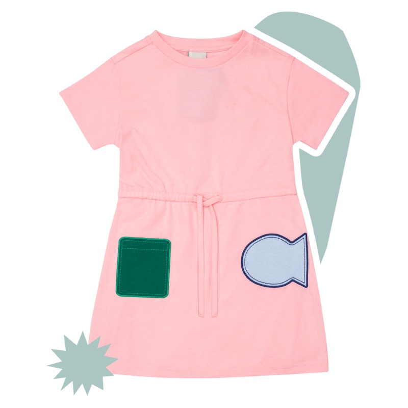 Rose Pink Patch Dress – Rose Pink