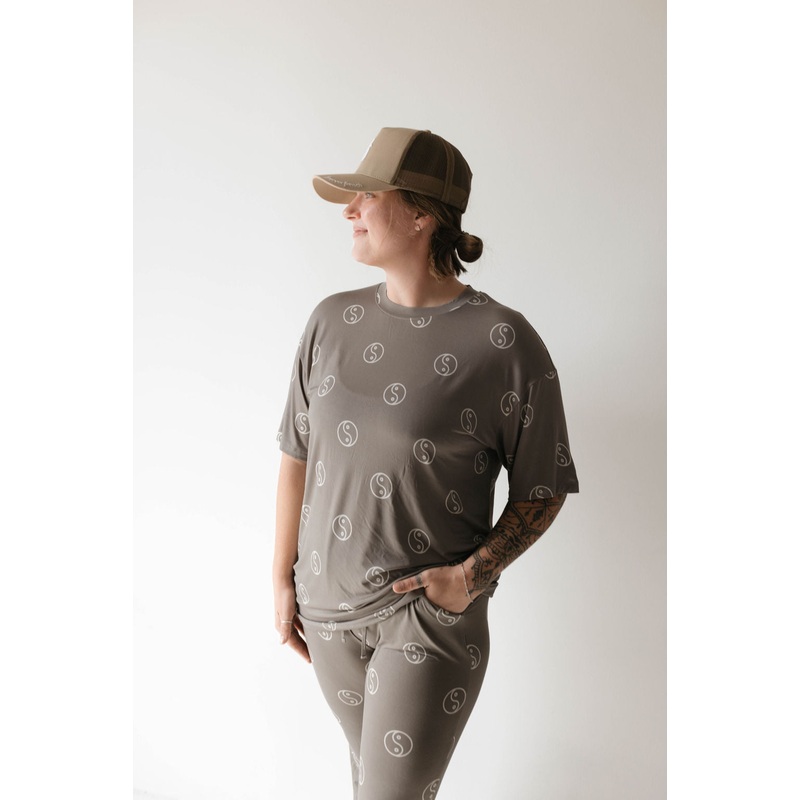 Short Sleeve Women’s Bamboo Pajamas | Sage Yin Yang