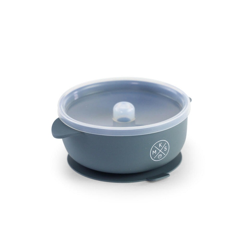 Silicone Bowl with lid – Charcoal