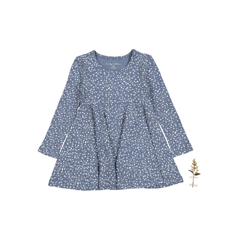 The Printed Long Sleeve Dress – Midnight Bud