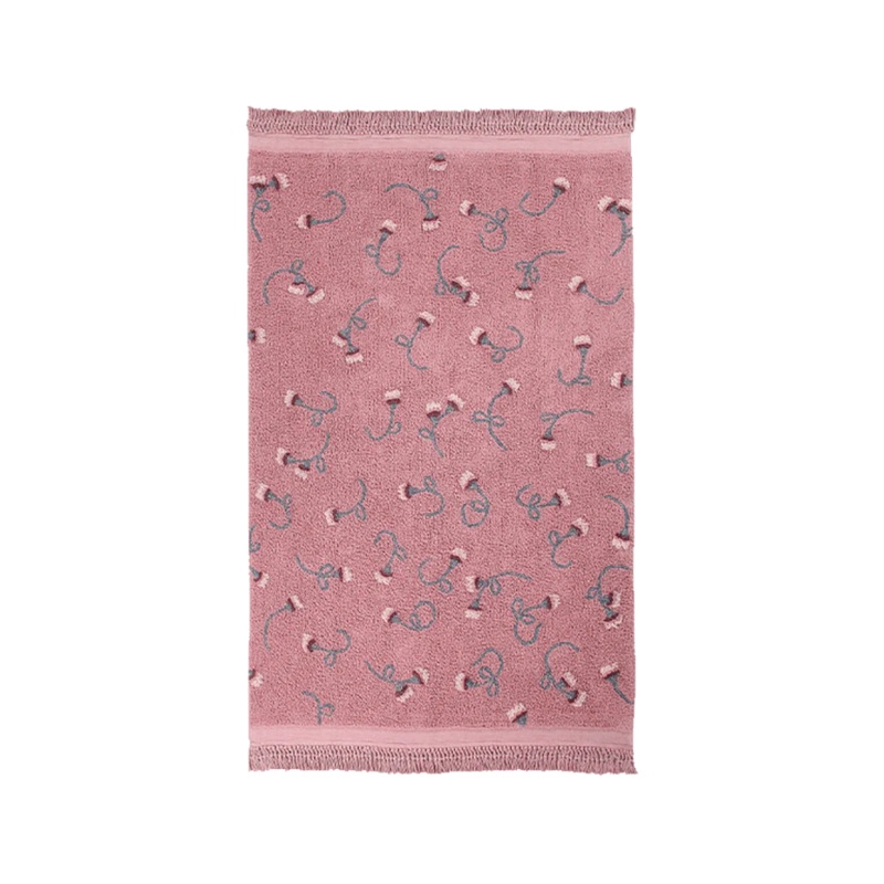 WASHABLE RUG ENGLISH GARDEN ASH ROSE