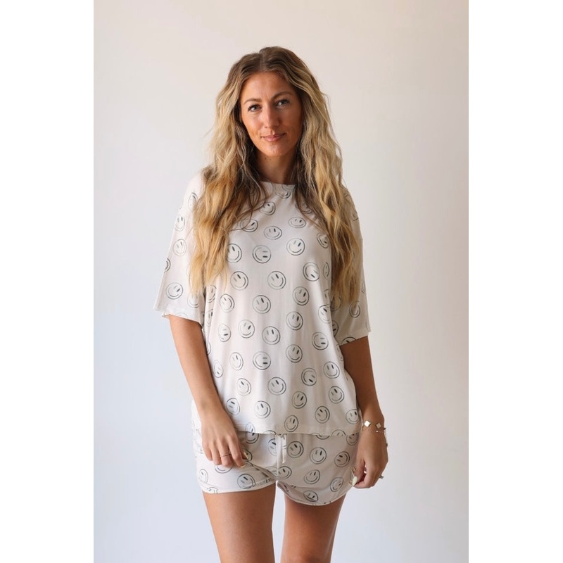 Women’s Bamboo Short Set | Green Smiles