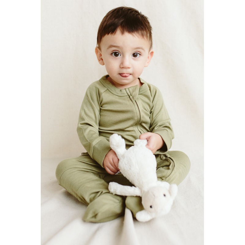 ZIPPER JUMPSUIT | ARTICHOKE|6-12M|12-18M|18-24M