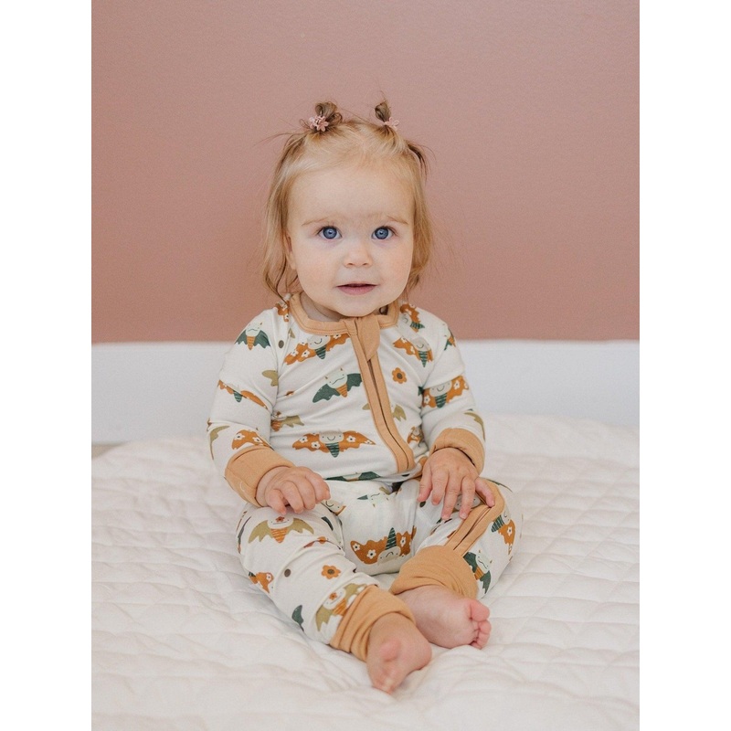 Boho Bats Bamboo Zippy Romper|Newborn|0-3 months|3-6 months|6-9 months|9-12 months|12-18 months|18-24 months
