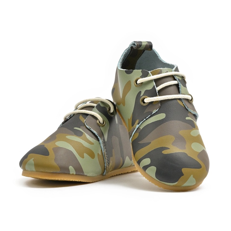Camo – Low Top Oxfords – Hard Sole