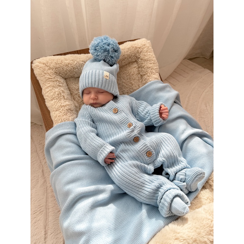 Classic Baby Blanket – Powder Blue