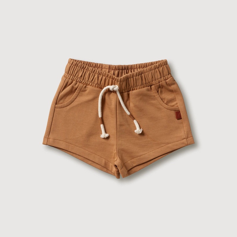 Organic Shorts – Fawn|3-6m|6-12m|12-18m|6-7yr|8-9yr