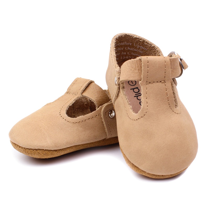 Tan – T-Strap Mary Jane – Soft Sole