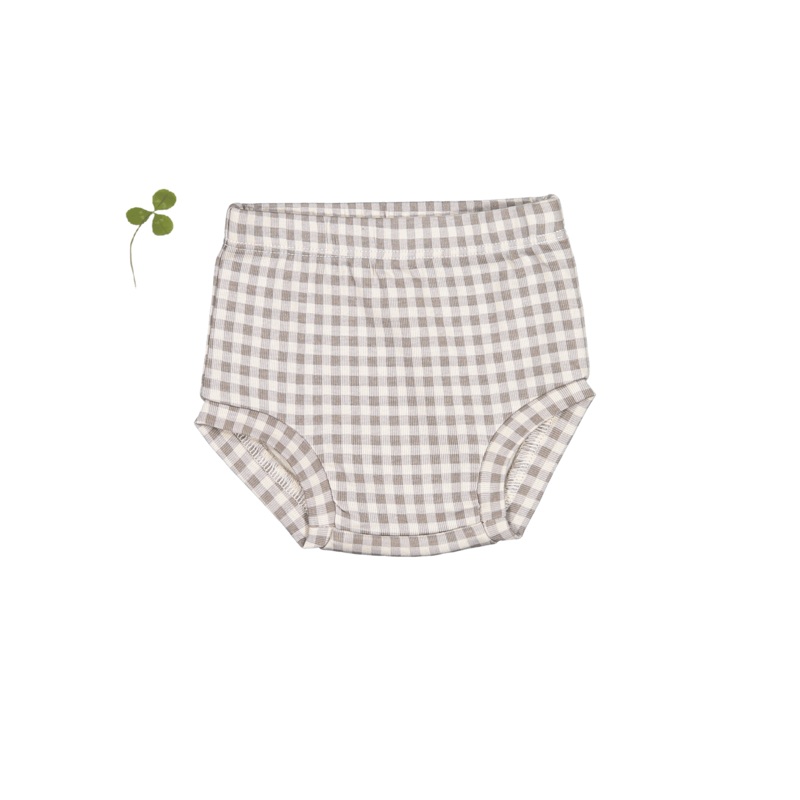 The Printed Bloomer – Taupe Gingham