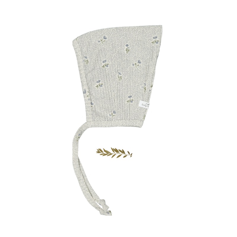 The Printed Pixie Bonnet – Dahlia Blue