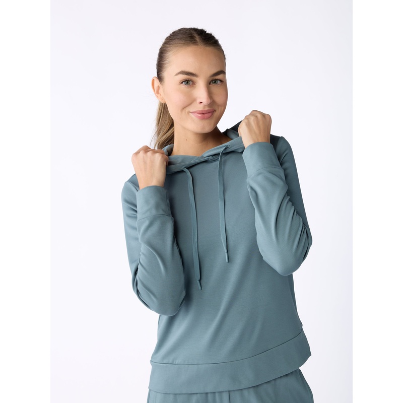 Women’s Brushed Bamboo Hoodie|Graphite|Dusty Rose|Dawn|Oakmoss|Charcoal|XS|S|M|L|XL|XXL|XXXL