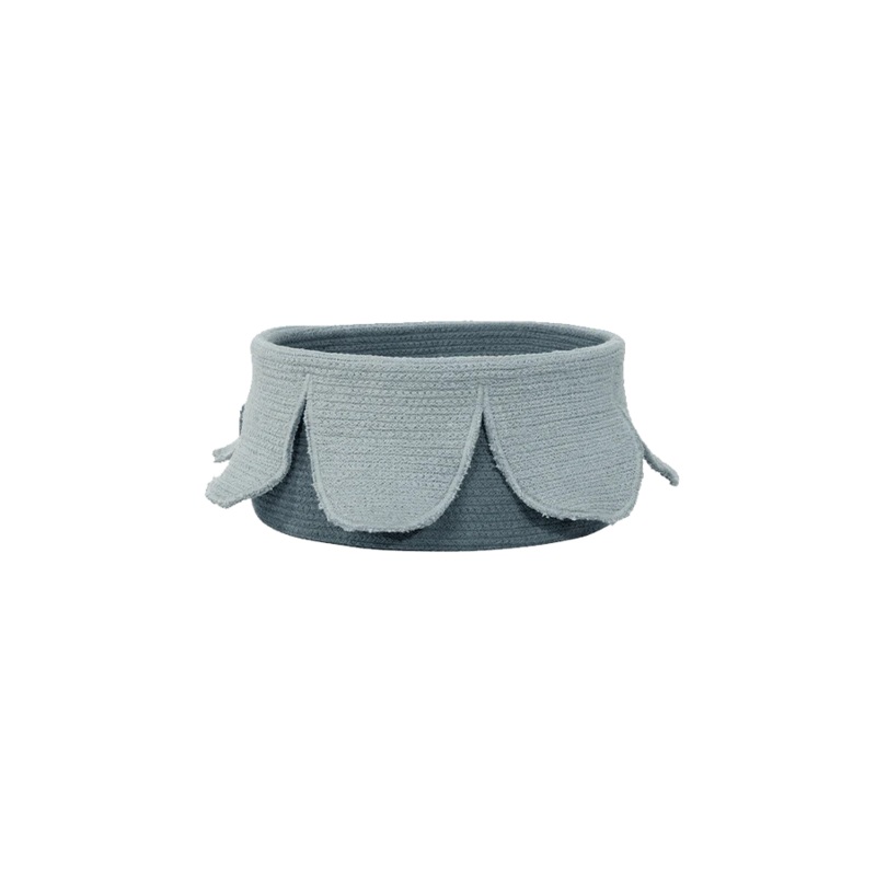 BASKET PETALS VINTAGE BLUE – DARK GREEN