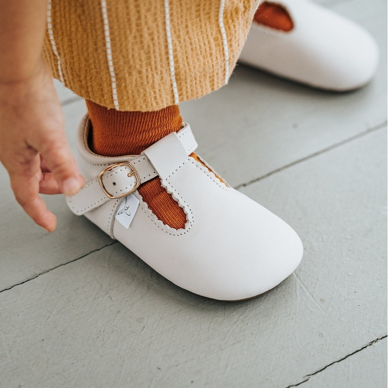 Bone T-Bar {Premium Leather}|2 (Original Non-Slip Soft Sole)|3 (Original Non-Slip Soft Sole)|4 (Original Non-Slip Soft Sole)|5 (Barefoot Sole)|6 (Barefoot Sole)|7 (Barefoot Sole)|8 (Barefoot Sole)|9 (Barefoot Sole)|10 (Barefoot Sole)|11 (Barefoot Sole)|12