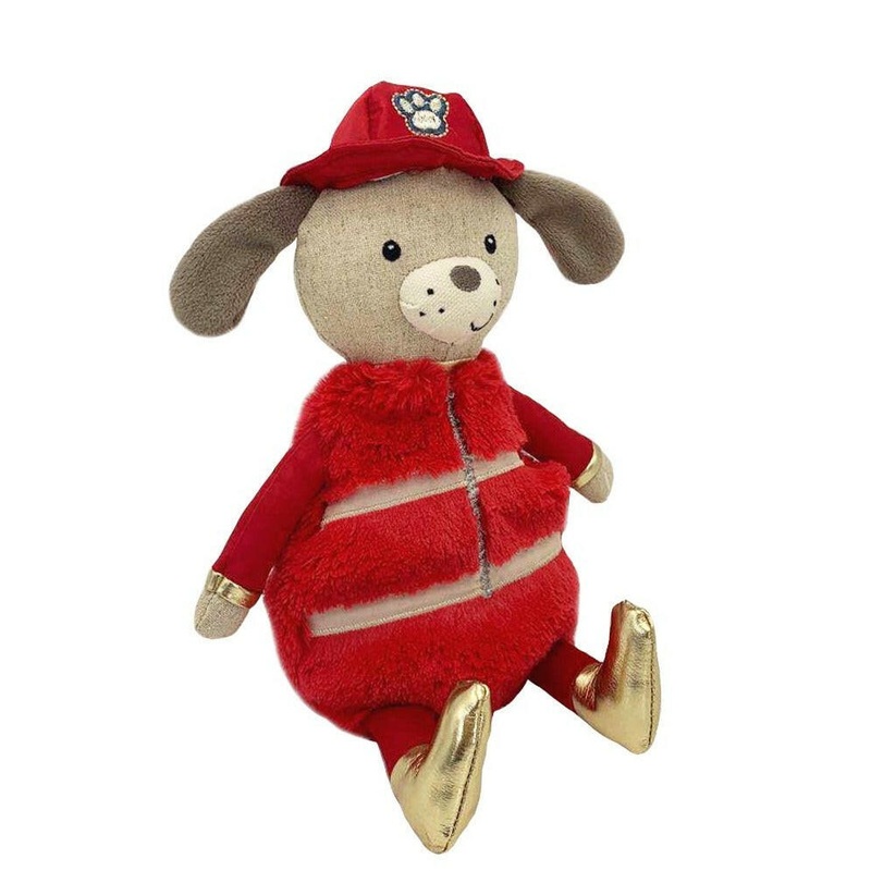 Fire Dog Cuddle Bud Warm-Up Plush Toy