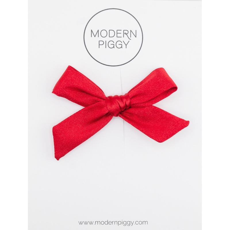 Noelle | Hand-tied Bow|Alligator Clip|Nylon Headband