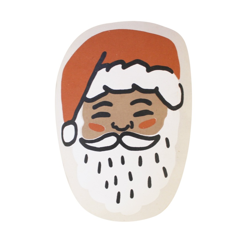 santa pillow|Brown|White