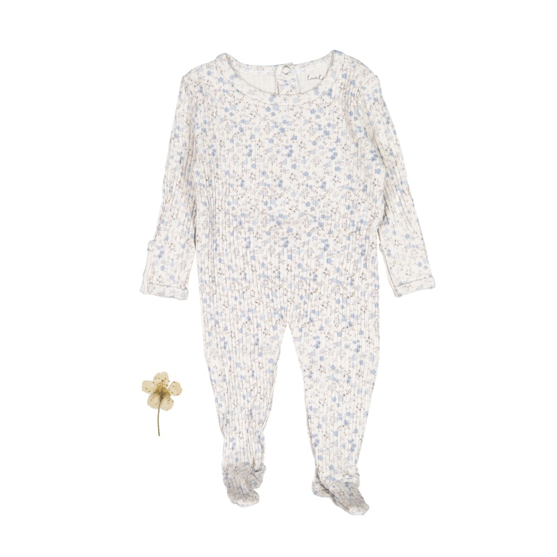 The Printed Romper – Dusty Blue Floral