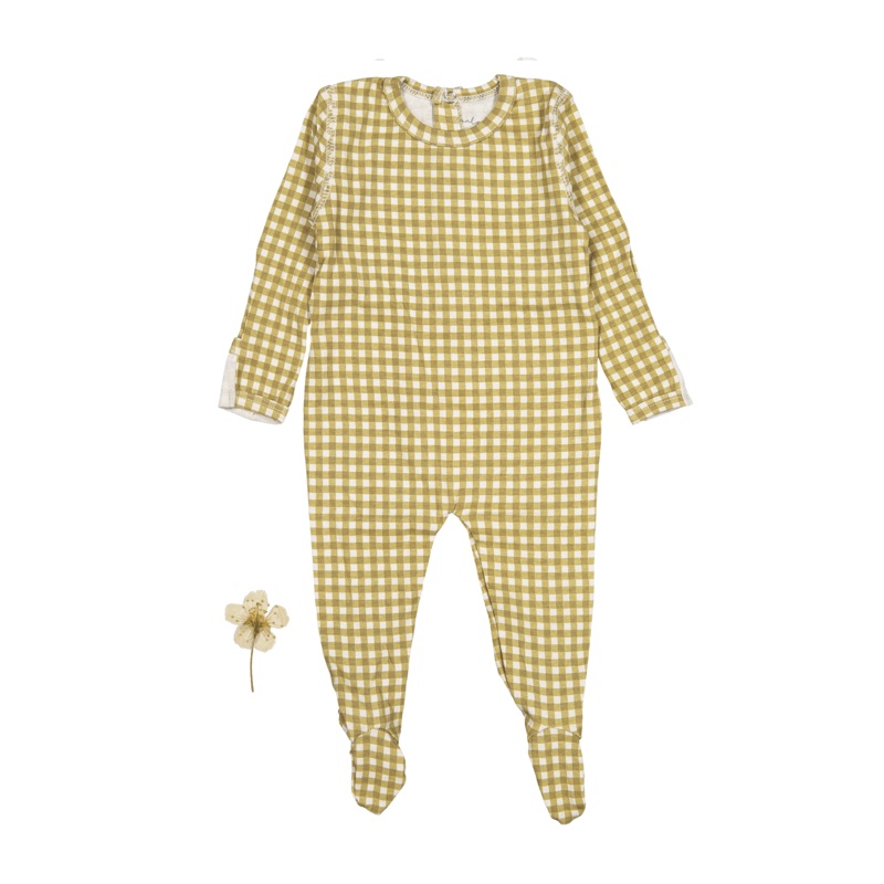 The Printed Romper – Golden Gingham
