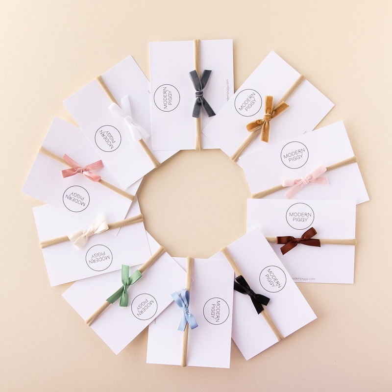 Mini Ribbon Bow Set – Nylon Headband
