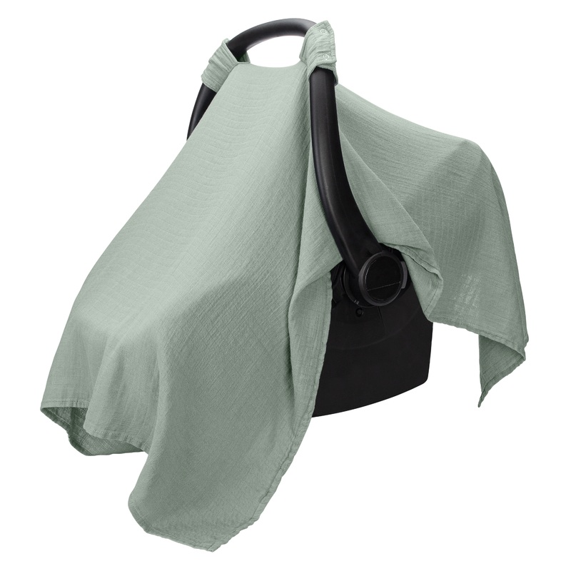 Muslin Baby Car Seat Cover by Comfy Cubs – Fern