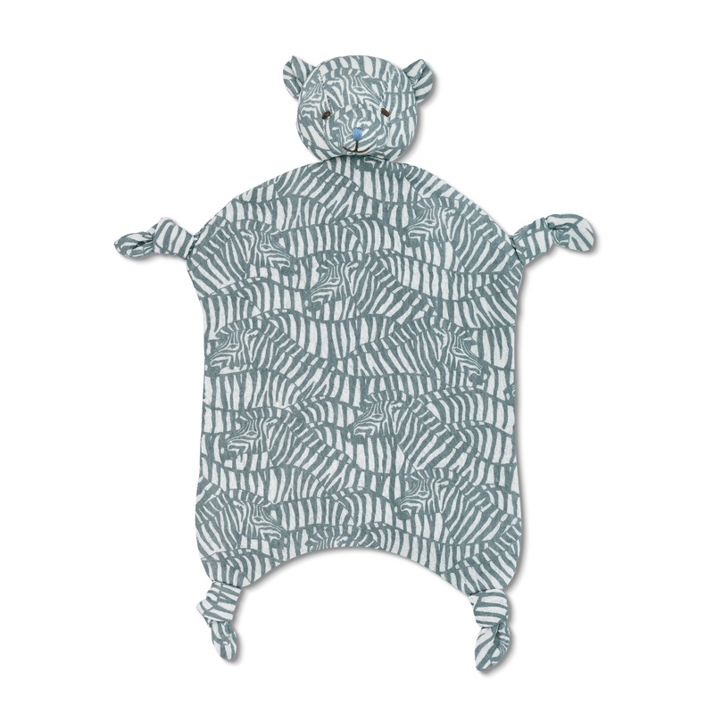 Muslin Bear Lovey – Zebra Print