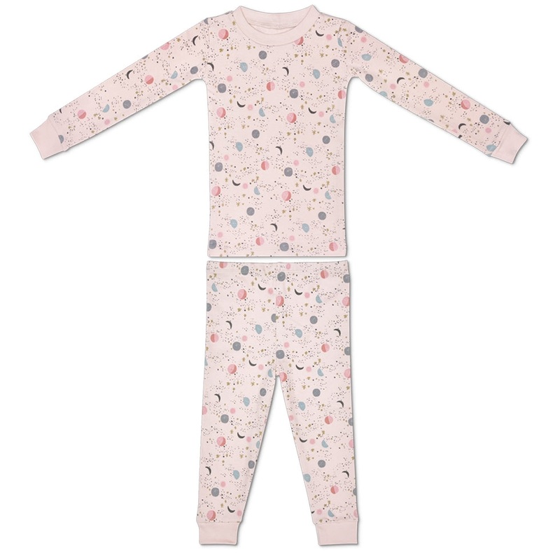 Organic Cotton Pajama – Pink moon & stars