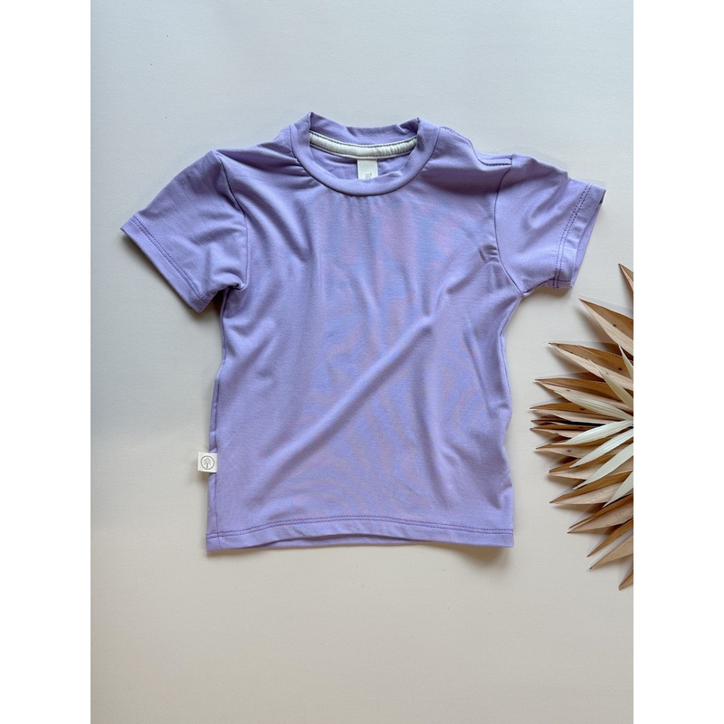 Short Sleeve Essential Tee | Lilac | Luxury Bamboo