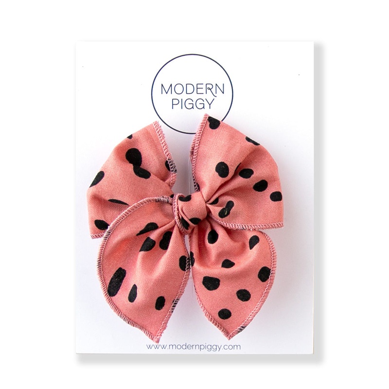 Spotted | Petite Party Bow|Alligator Clip|Nylon Headband
