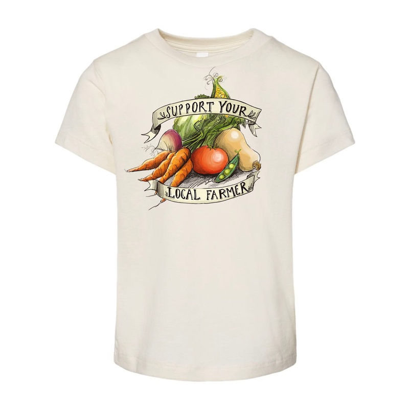 Support Your Local Farmer – Natural [Children’s Tee]