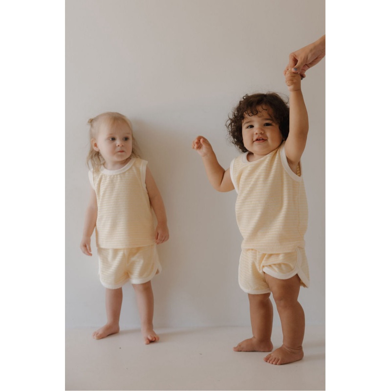 Terry Tank Short Set | Creamsicle