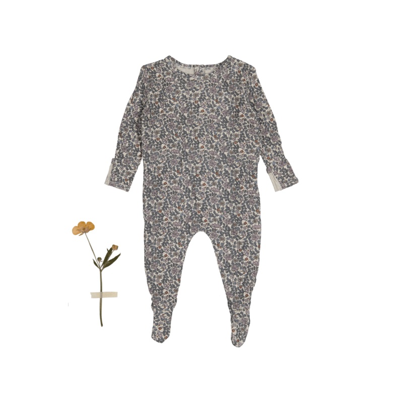The Printed Romper – Floral Ribbed