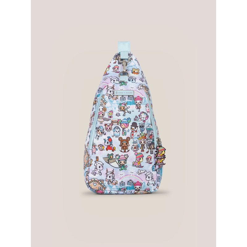 tokidoki Snow Day Crossbody Sling Diaper Bag  Ice Blue