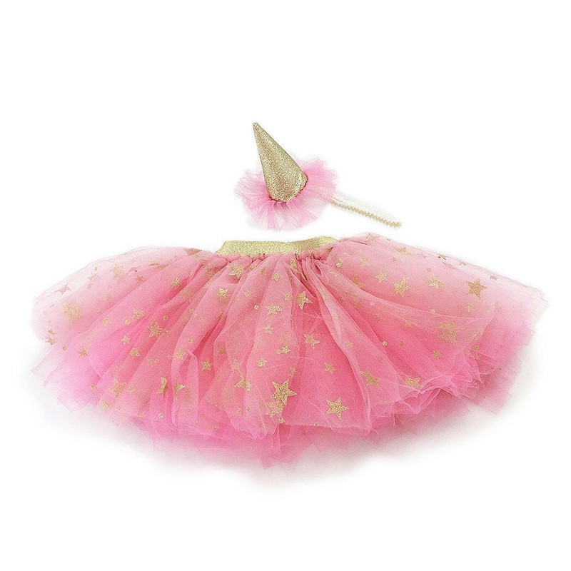 Tutu Skirt And Party Hat Dress Up Set