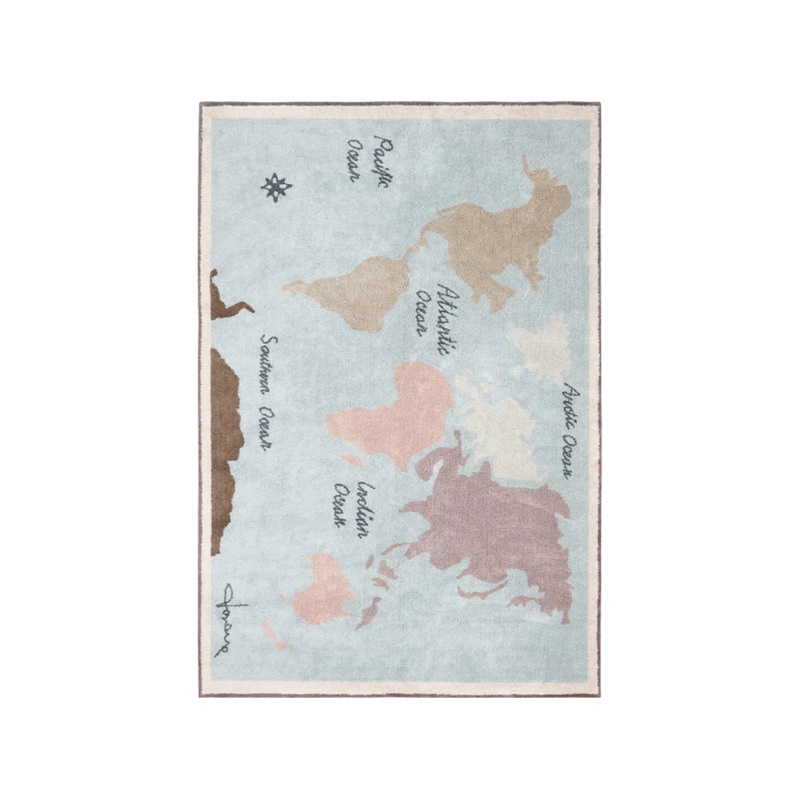 WASHABLE RUG VINTAGE MAP MAXI|200 x 300 cm