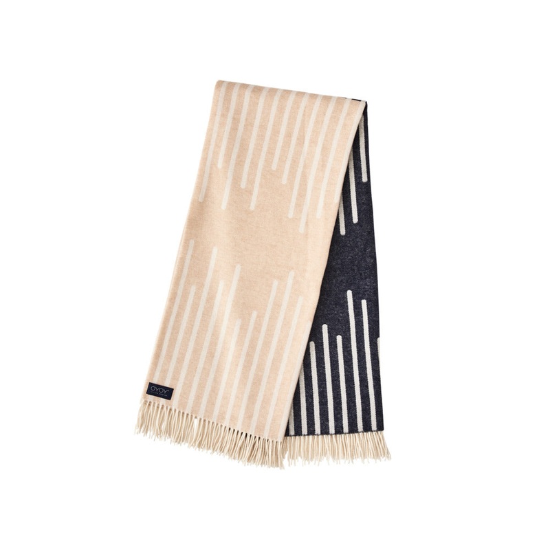 Alba Plaid Throw – Blue / Camel