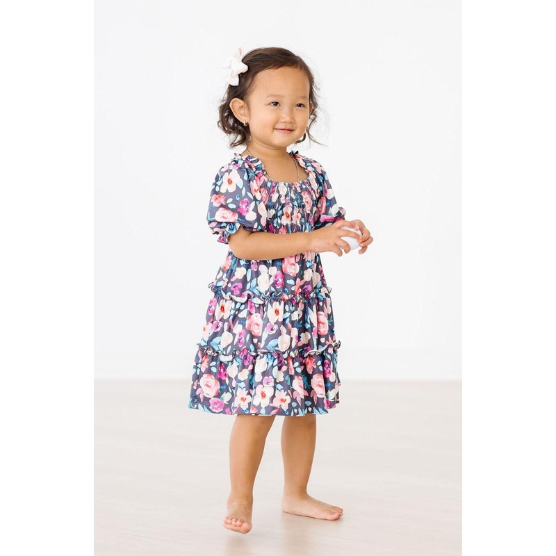 Beauty in Bloom Smocked Ruffle Dress