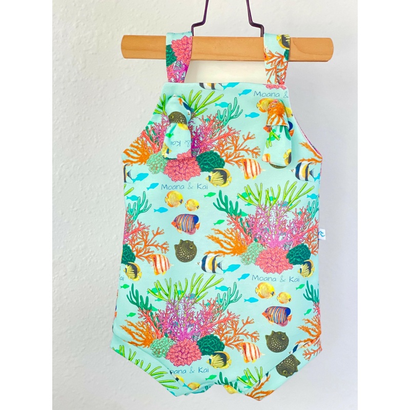 CORAL REEF LITTLE KAI ROMPER|NB|3M|6M|9M|1Y|2Y|3Y|4Y|5Y|6Y