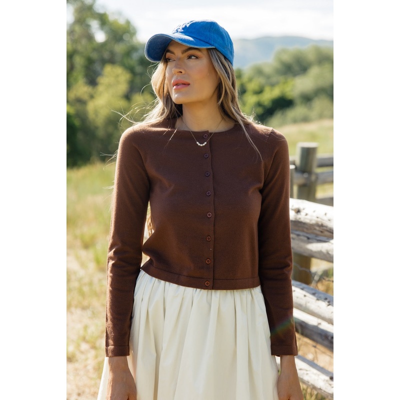 Down Bad Button Cardigan|Brown|S|M|L