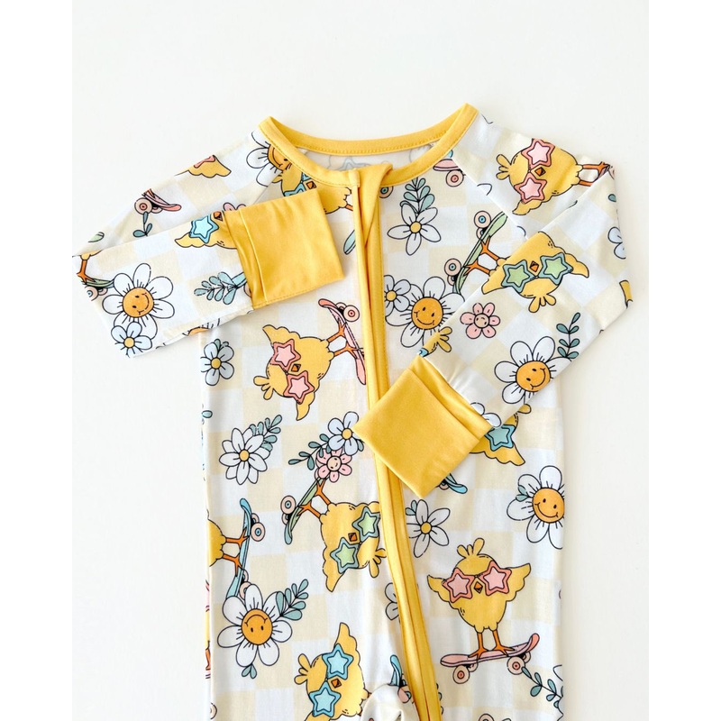 Easter Bamboo Zip Romper | Skater Chick