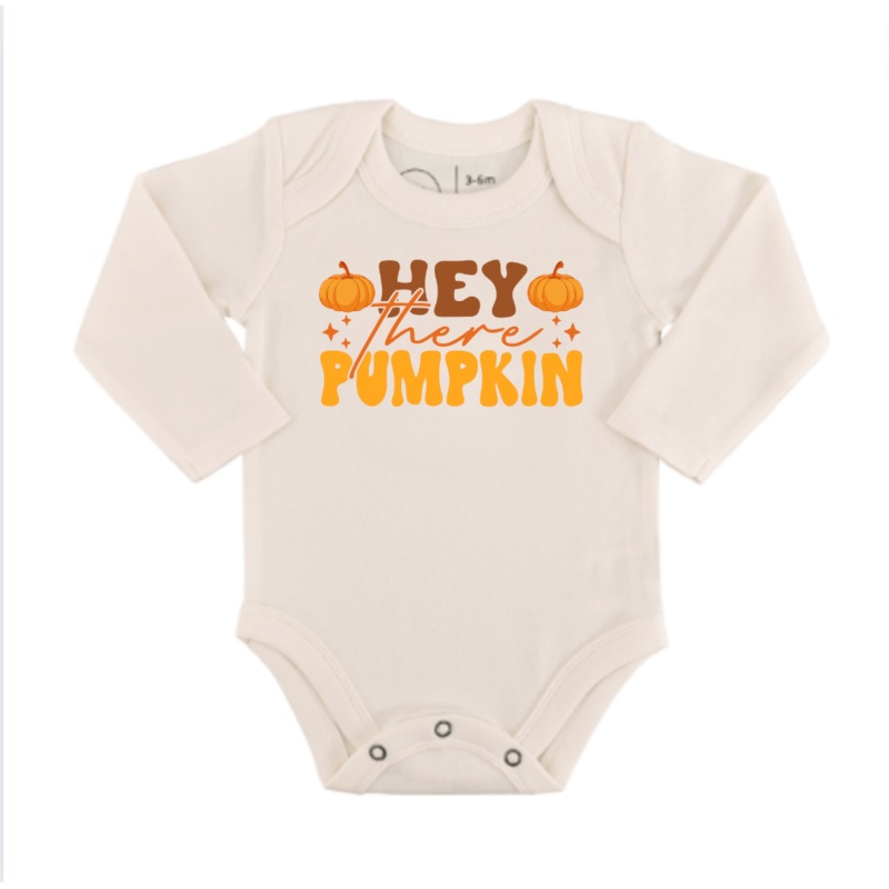 graphic bodysuit | hey there pumpkin (long sleeve)