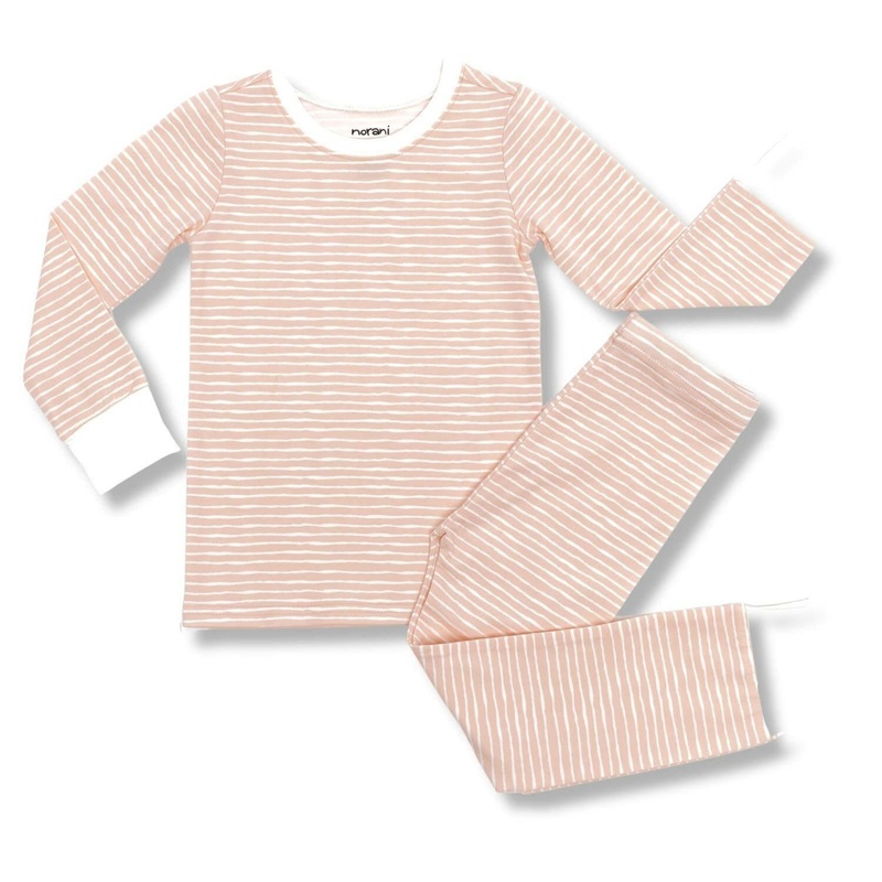 Kids Pajamas – Pink Stripes|12-18 Months|18-24 Months|2T|3T|4T|5|6|7|8