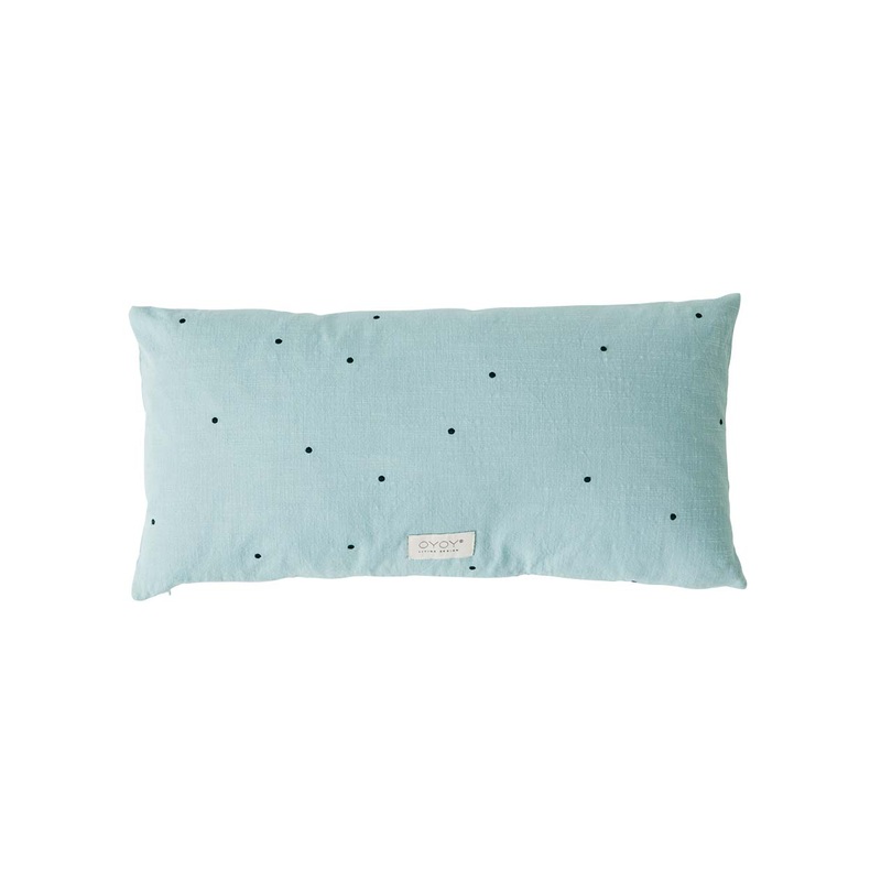 Kyoto Dot Cushion Long – Dusty Blue