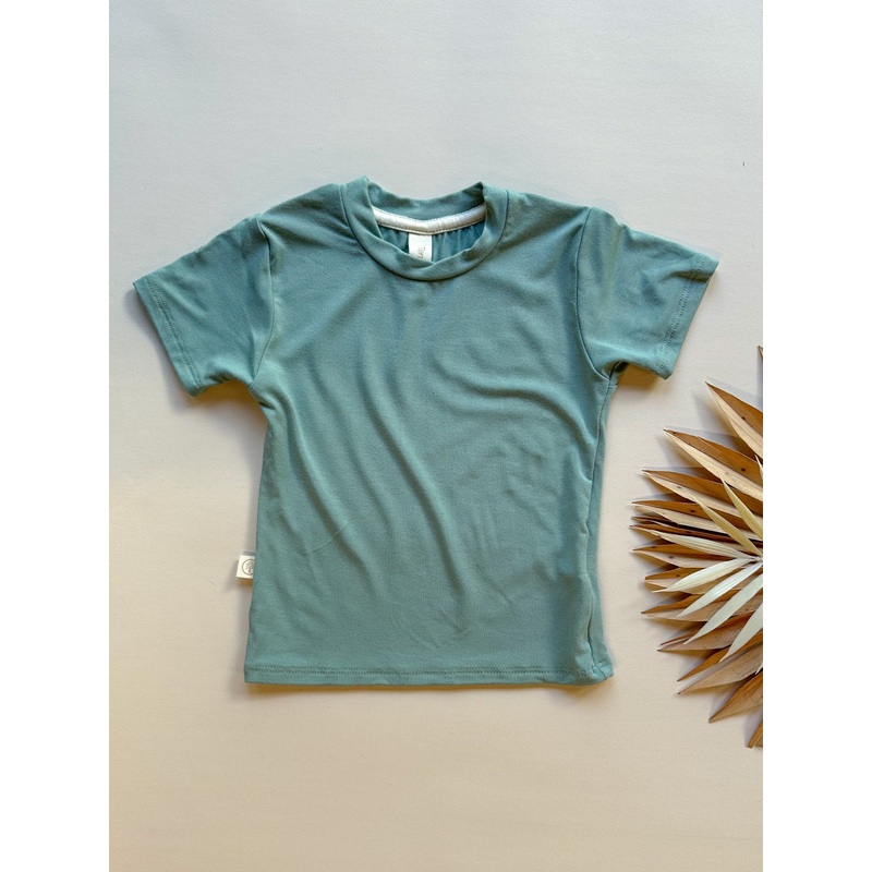 Short Sleeve Essential Tee | Seafoam | Luxury Bamboo