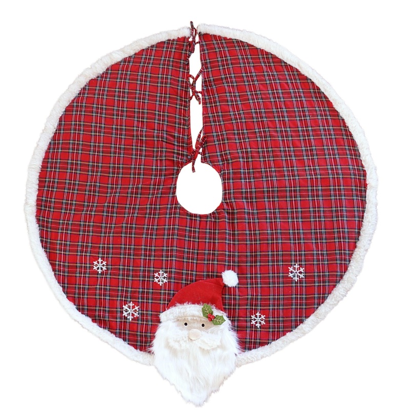 TARTAN SANTA TREE SKIRT